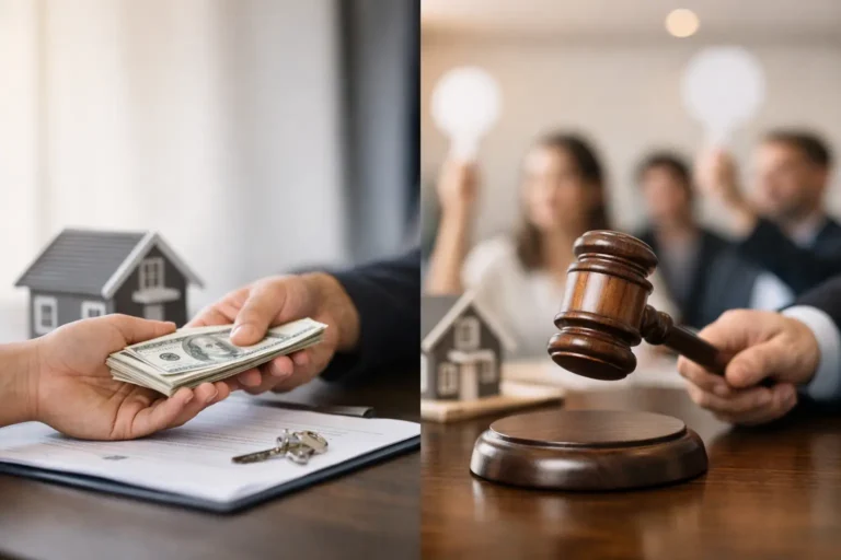 Cash Offer Versus Auction Sale